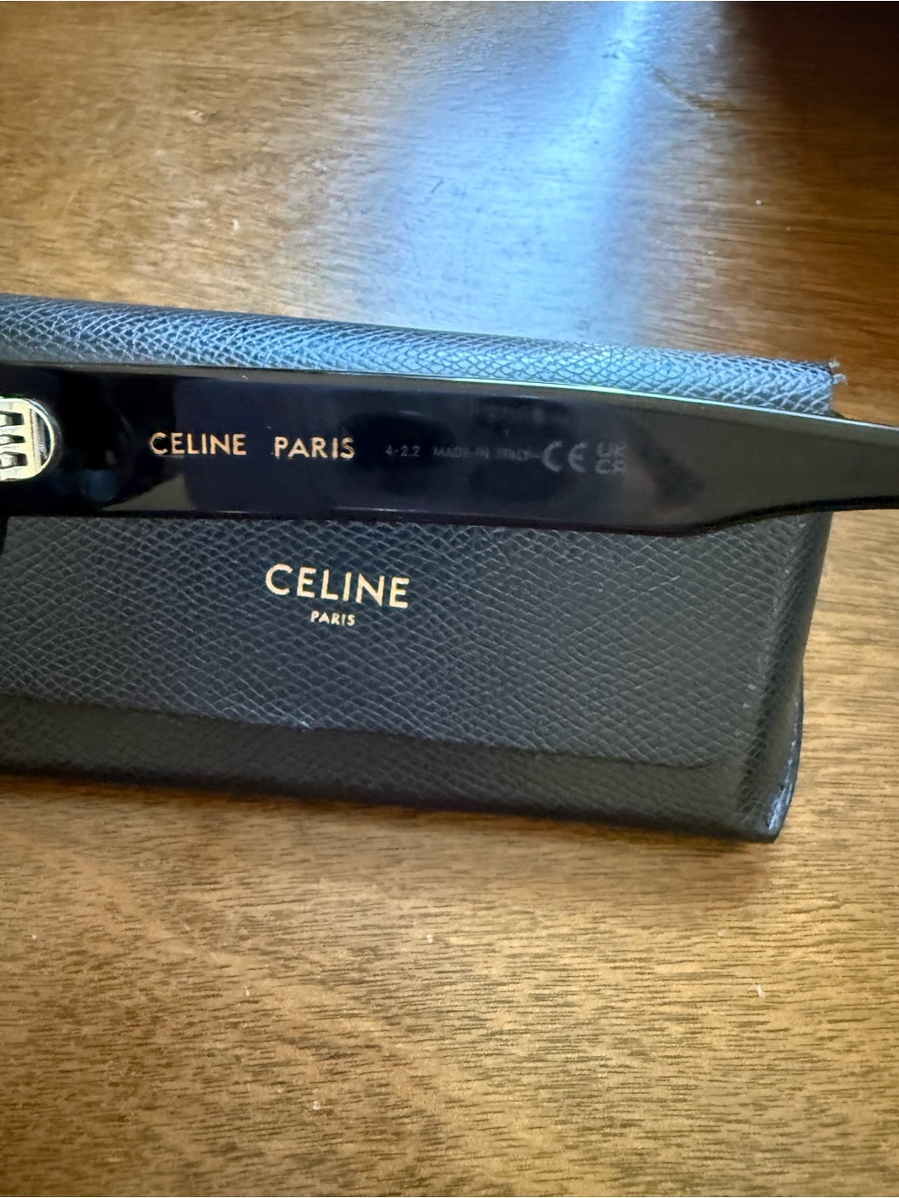 Celine Black Oval Triomphe Sunglasses - Picture 7 of 14
